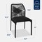 Best Choice Products Set of 2 Indoor/Outdoor Aluminum Woven Side Dining Chairs w/ All-Weather Rope